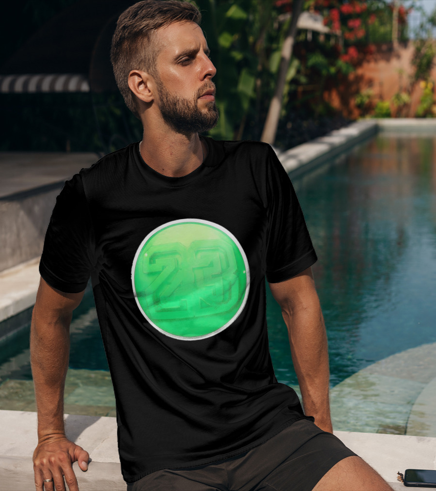 Michael Jordan 23 Green Basketball T-Shirt