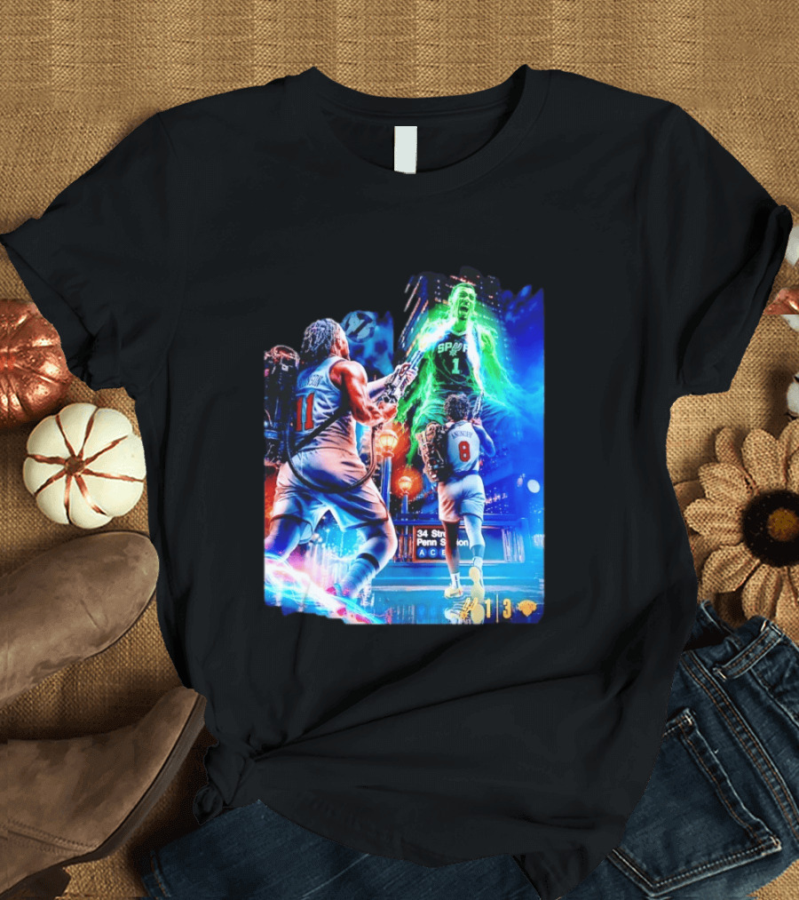 OG Anunoby 33 PTS 4 REB 7 3PM Knicks Comeback Vs Spurs At 34 Street Penn Station T-Shirt