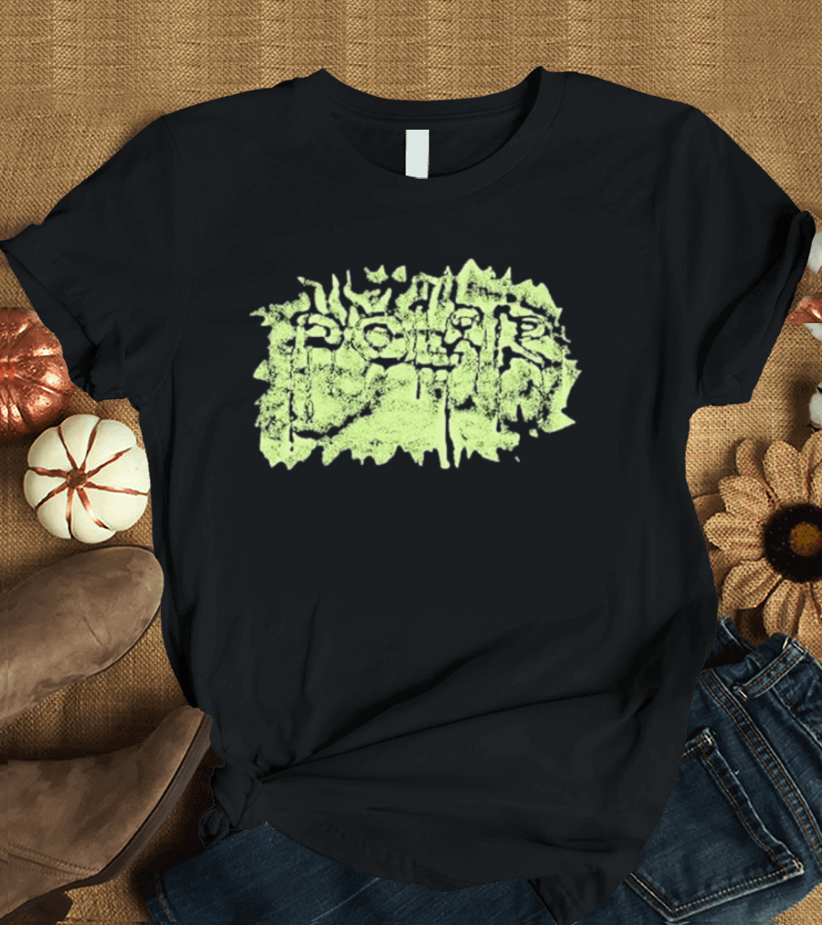 Polar Skate Co Wrinkle Lime Green Distressed T-Shirt