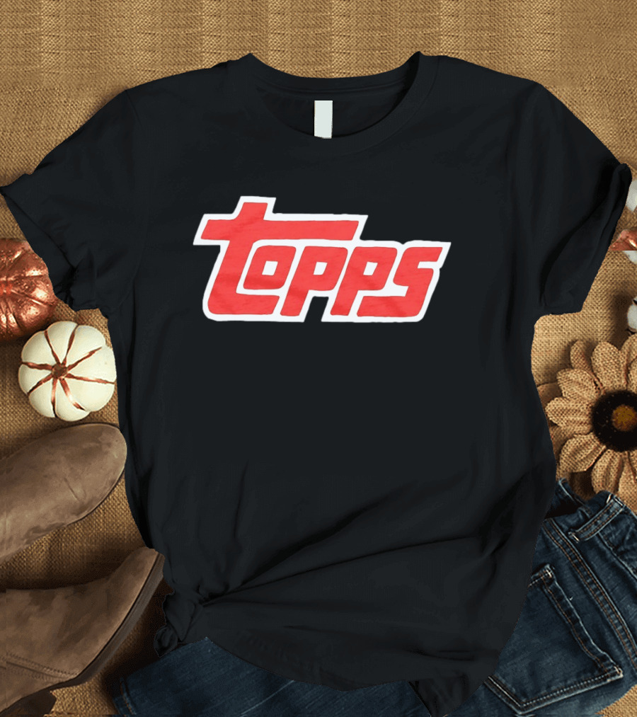 Topps Baseball Card Company Retro Red T-Shirt