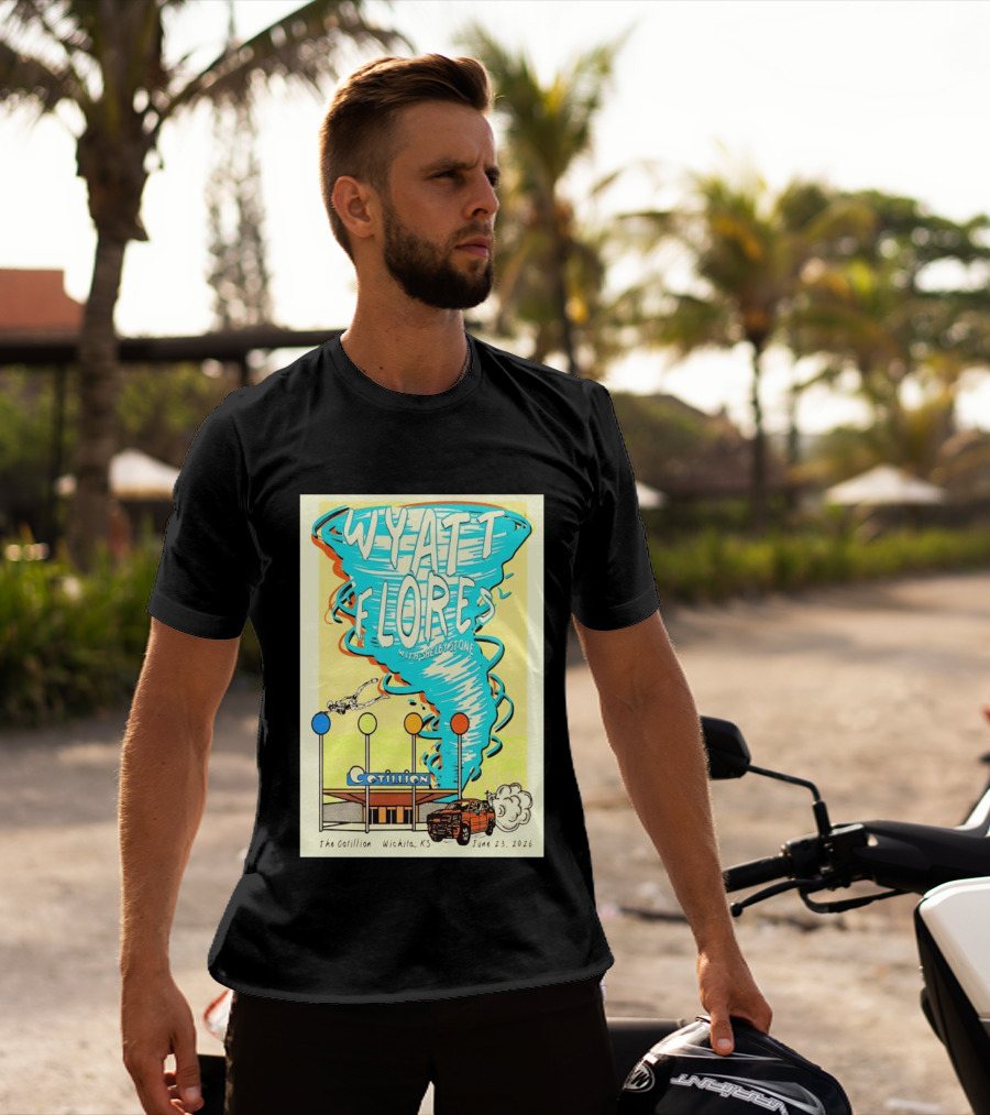 Wyatt Flores With Shelby Stone Tornado Concert June 23 2026 The Cotillion Wichita KS T-Shirt