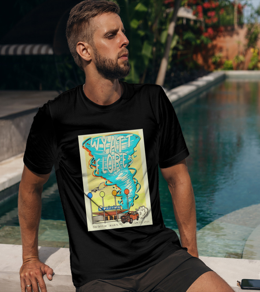 Wyatt Flores With Shelby Stone Tornado Concert June 23 2026 The Cotillion Wichita KS T-Shirt