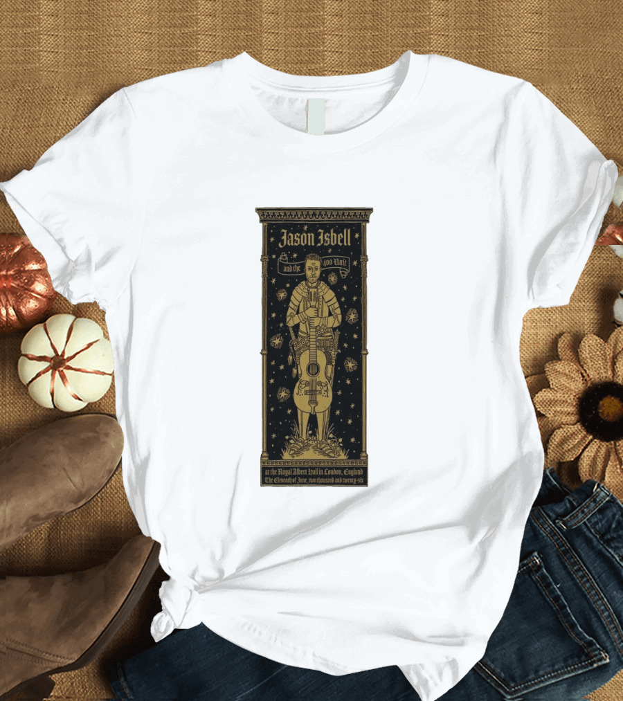 Jason Isbell And The 400 Unit Royal Albert Hall London 11th June 2026 Stars And Guitar T-Shirt