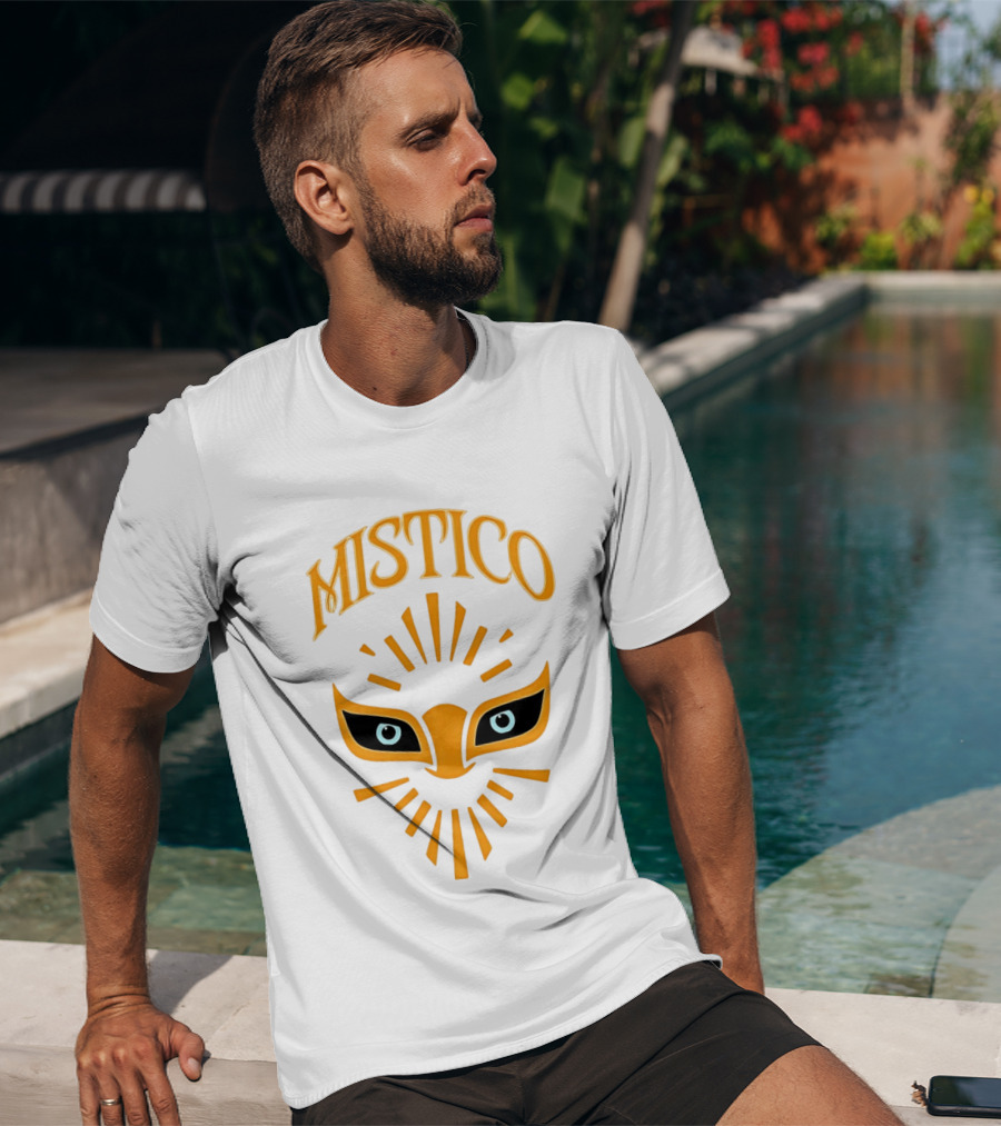 Mistico Mask Iconic Symbol With Radiant T-Shirt