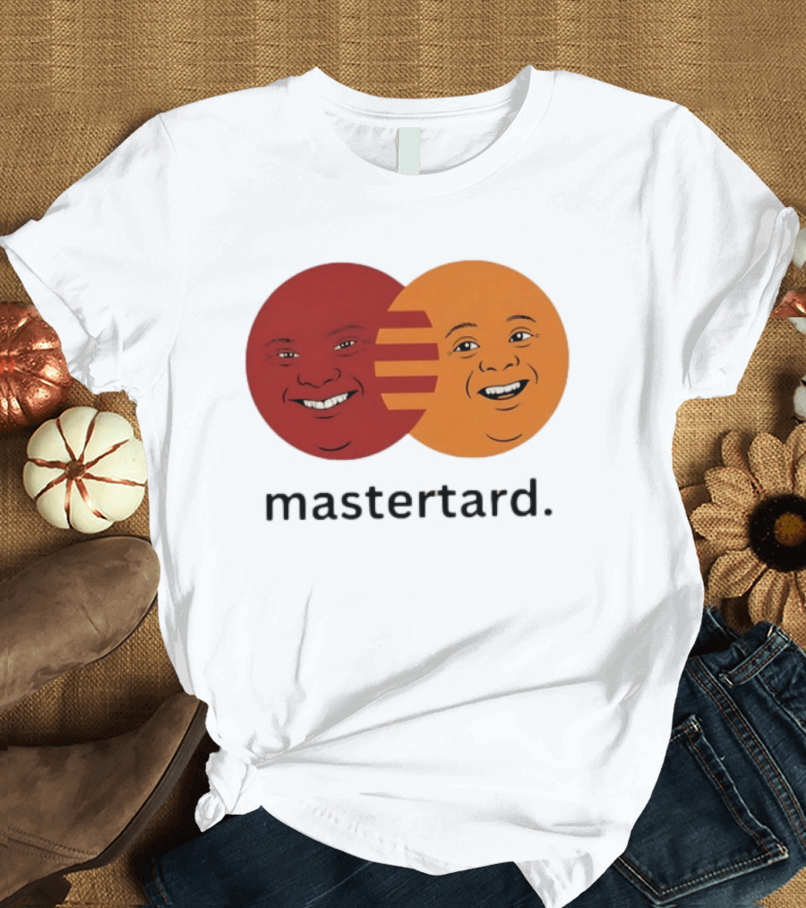 Mastertard Meme Funny Smile Parody Circles T-Shirt