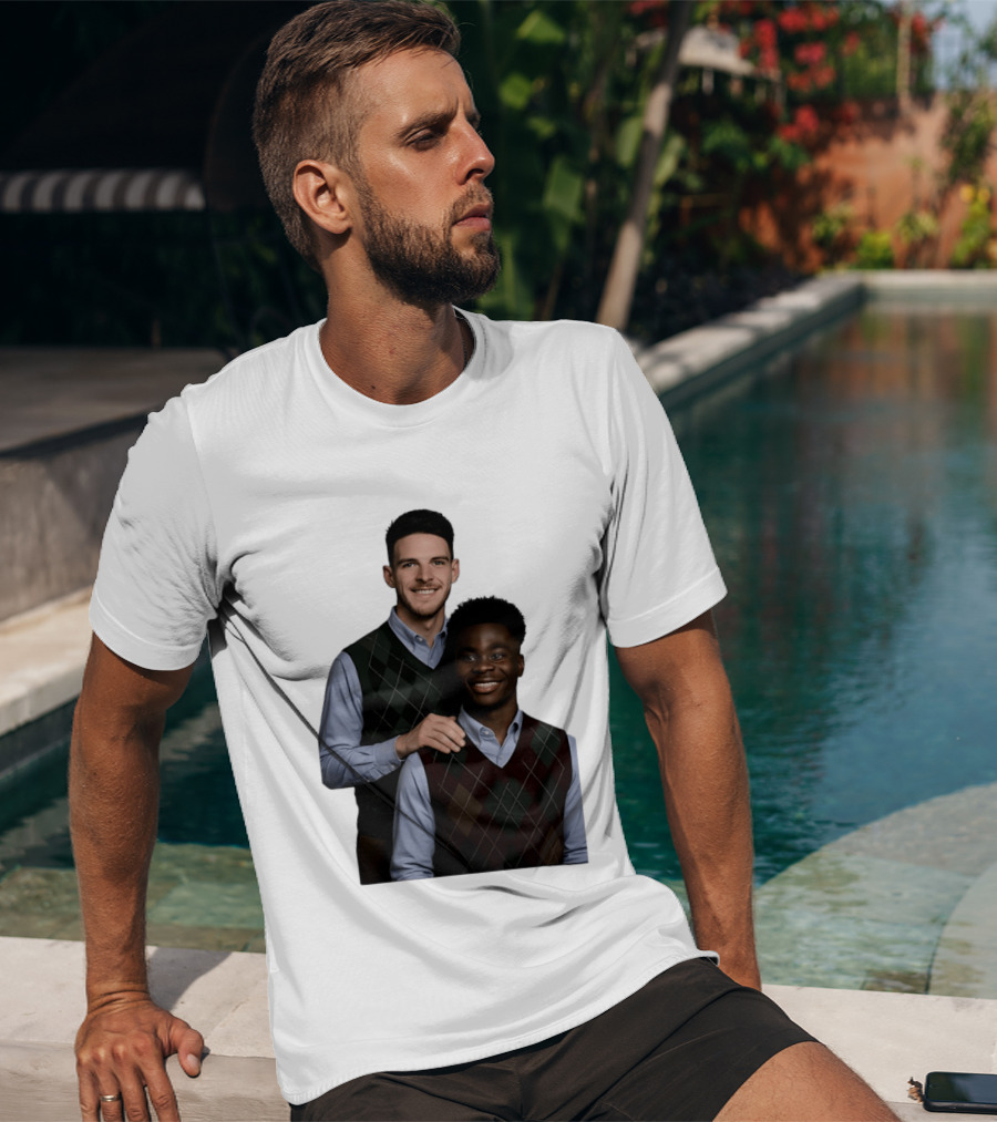 Saka Declan Rice Step Brother Arsenal FC Football Duo T-Shirt
