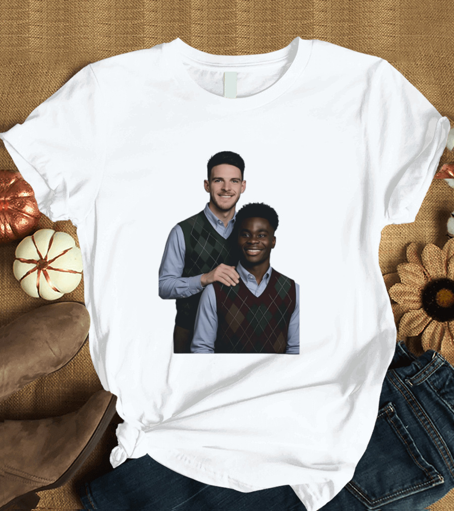 Saka Declan Rice Step Brother Arsenal FC Football Duo T-Shirt