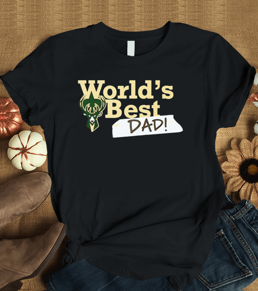 Milwaukee Bucks World's Best Dad 2026 T-Shirt