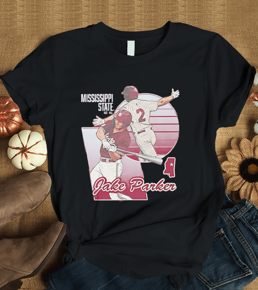 Mississippi State Jake Parker Baseball T-Shirt