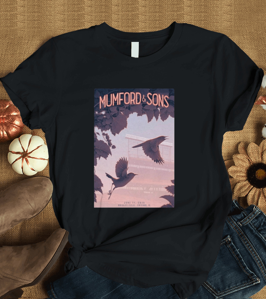 Mumford And Sons Wrigley Field Chicago June 11 2026 T-Shirt