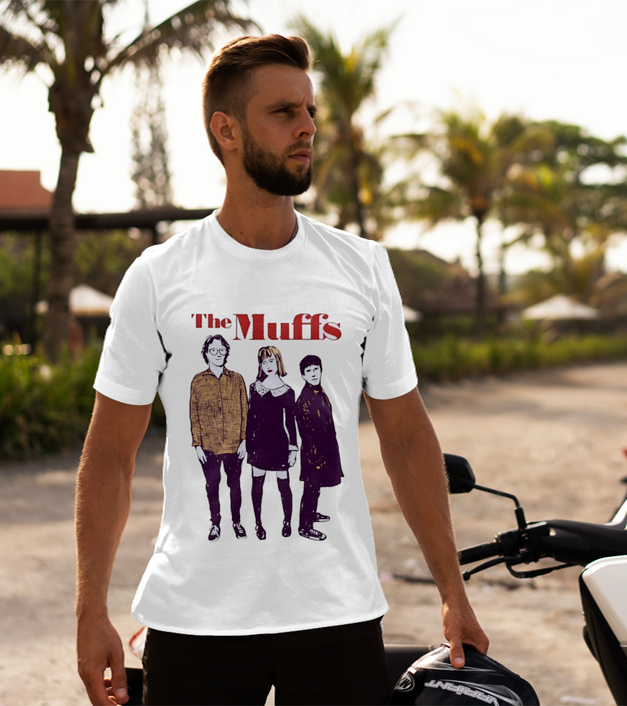 The Muffs Indie Rock Trio Illustrated Concert T-Shirt