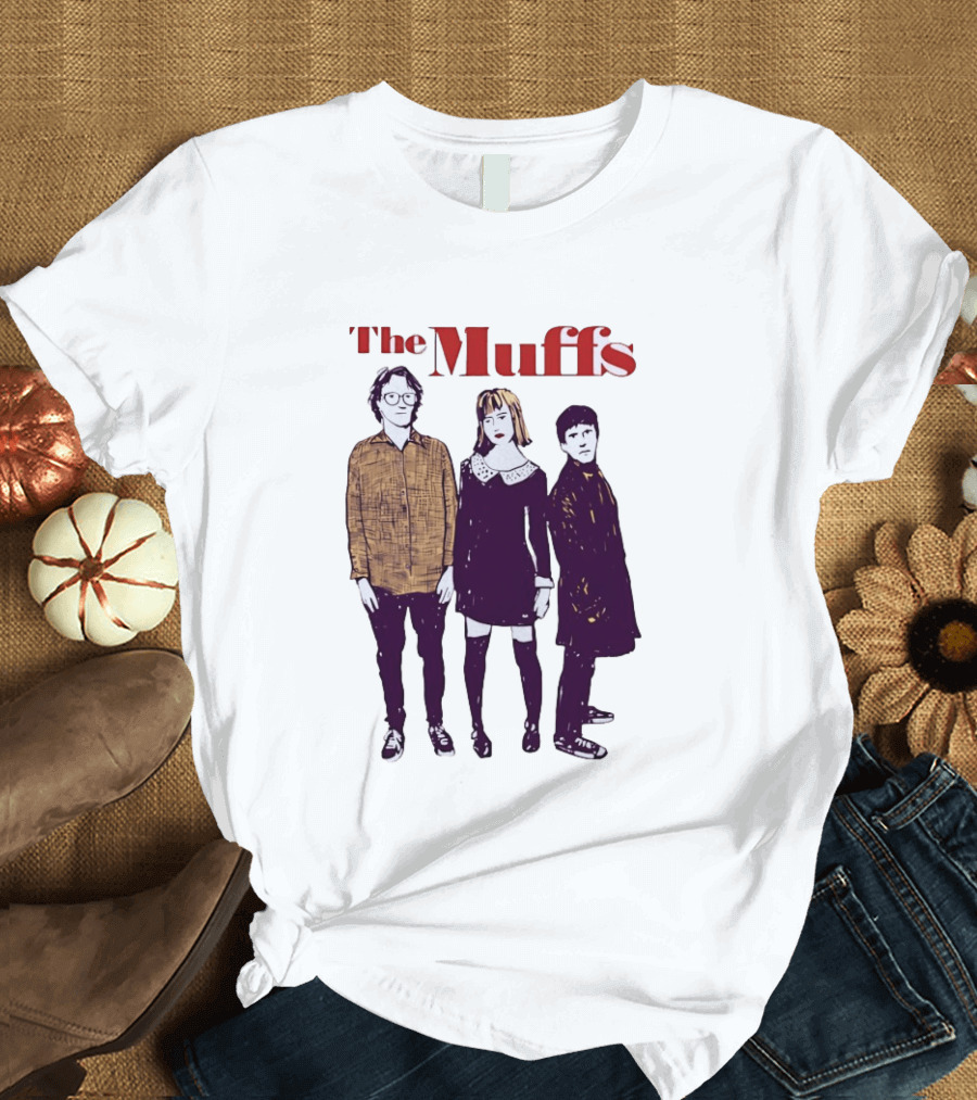The Muffs Indie Rock Trio Illustrated Concert T-Shirt