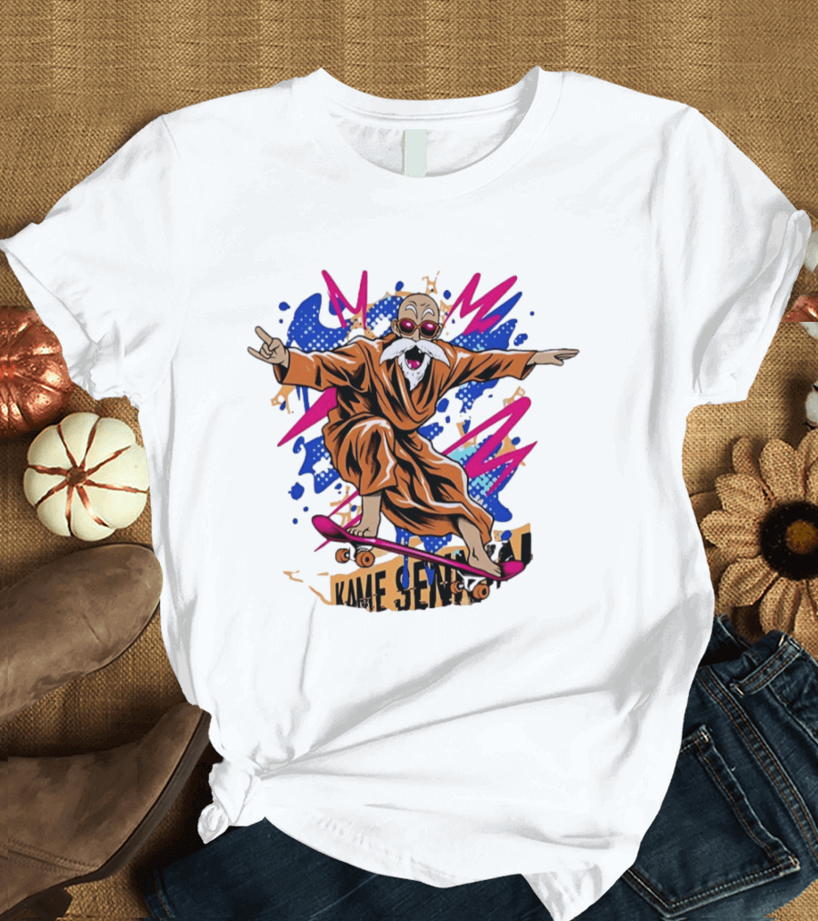 Master Roshi Kame Sennin Dragon Ball Skateboard Pop T-Shirt