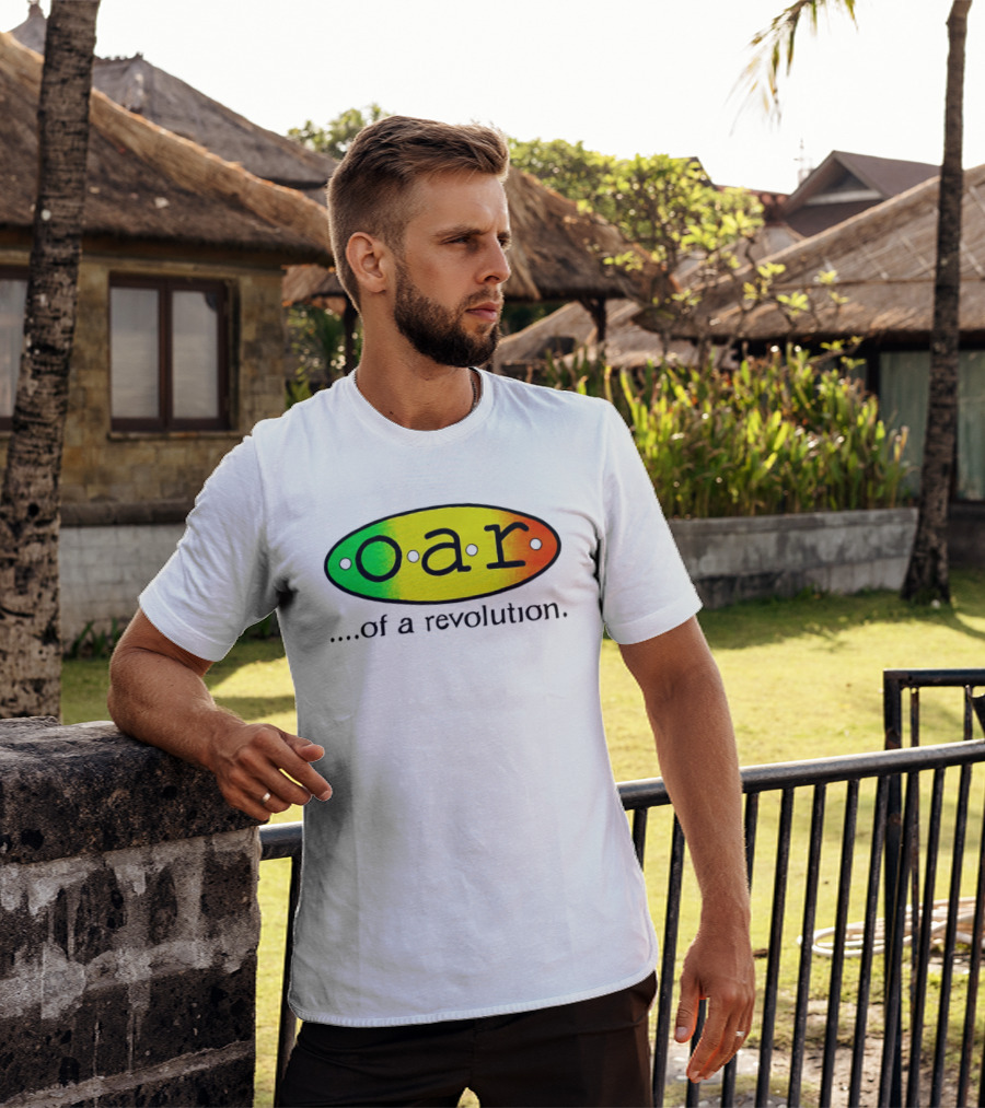 OAR Of A Revolution Gradient Oval Colorful T-Shirt
