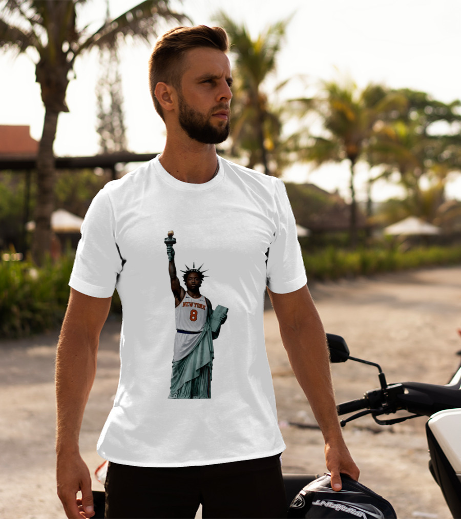 OG Anunoby Statue Of Liberty New York Knicks Basketball 2026 T-Shirt