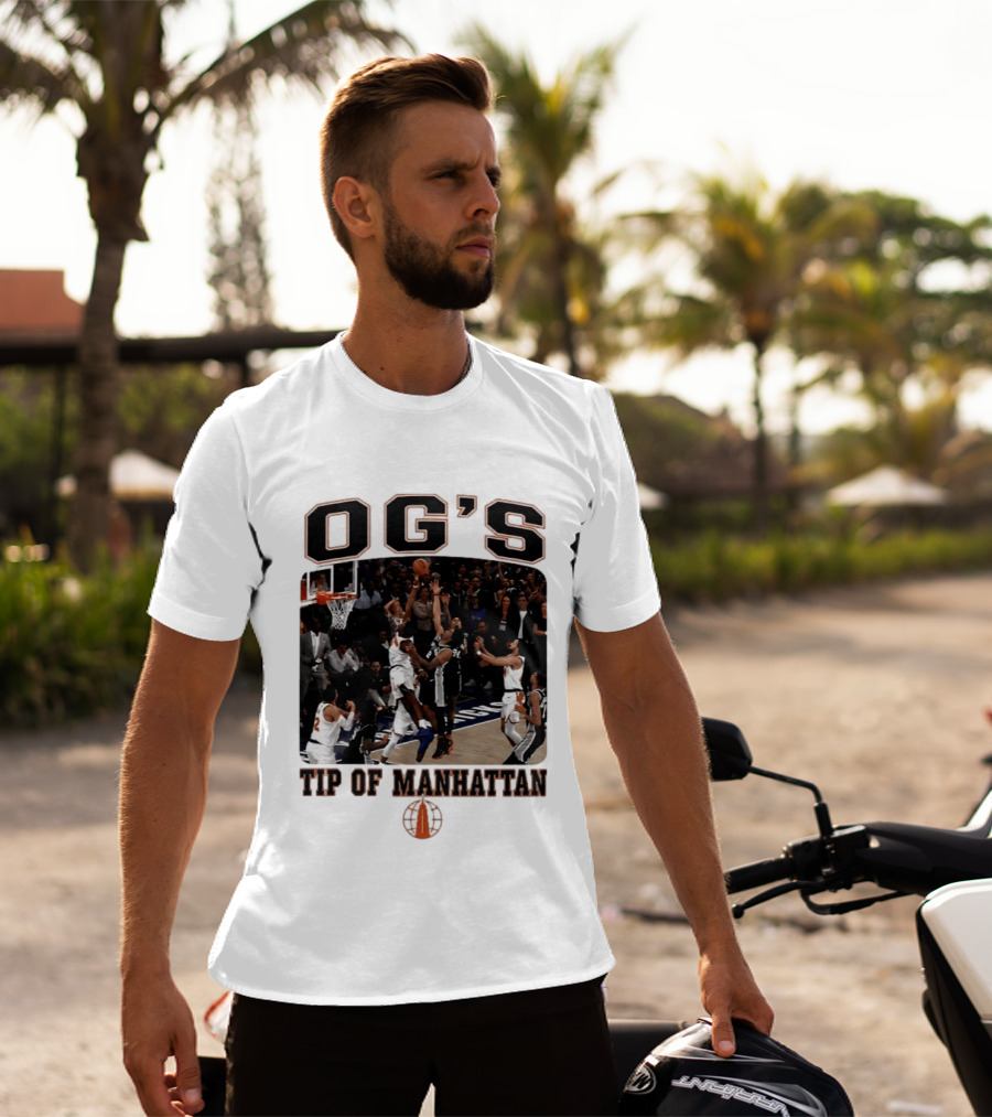 OG'S Tip Of Manhattan Basketball Action Scene T-Shirt