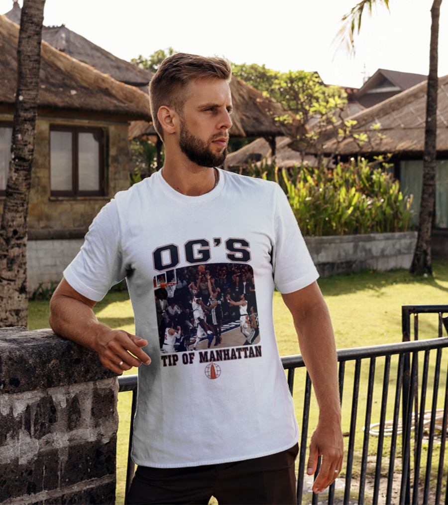 OG'S Tip Of Manhattan Basketball Action Scene T-Shirt