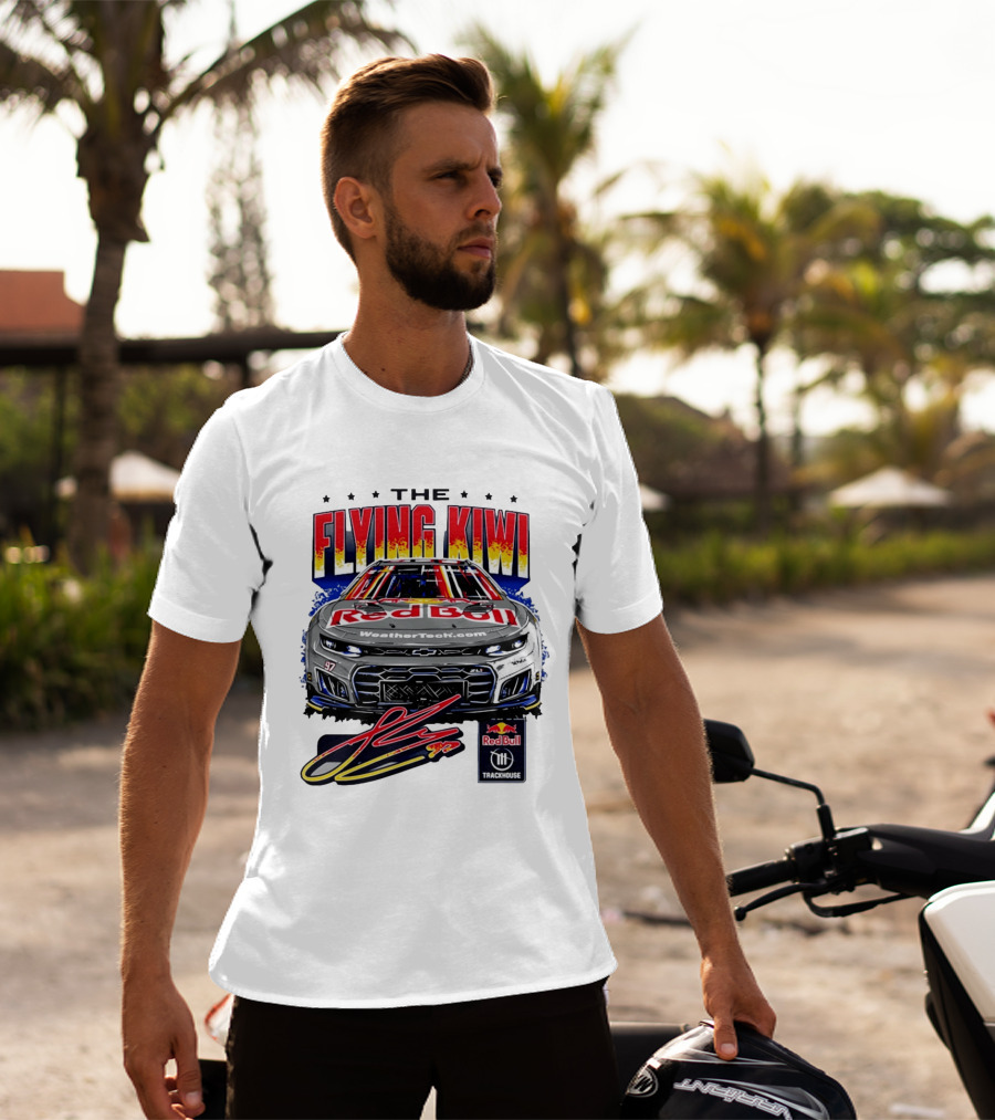 The Flying Kiwi Red Bull WeatherTech No 97 Trackhouse Racing T-Shirt