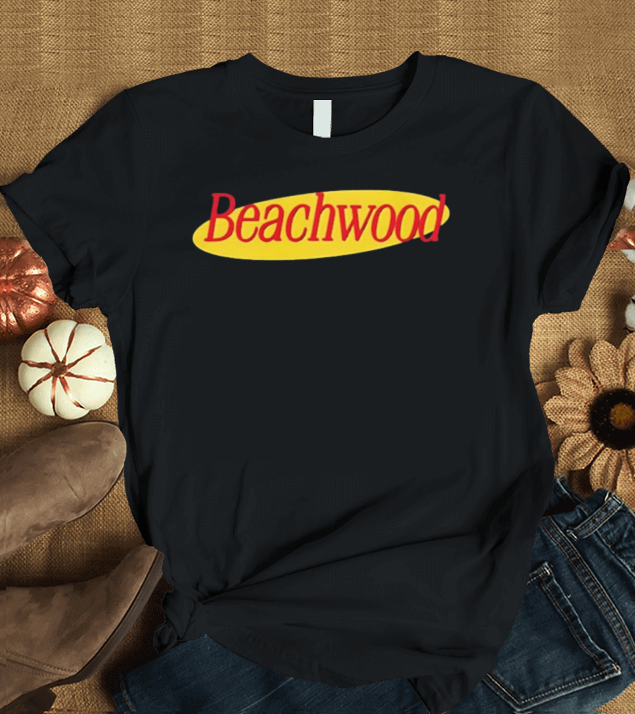 Beachwood Seinfeld Yellow Oval Red T-Shirt