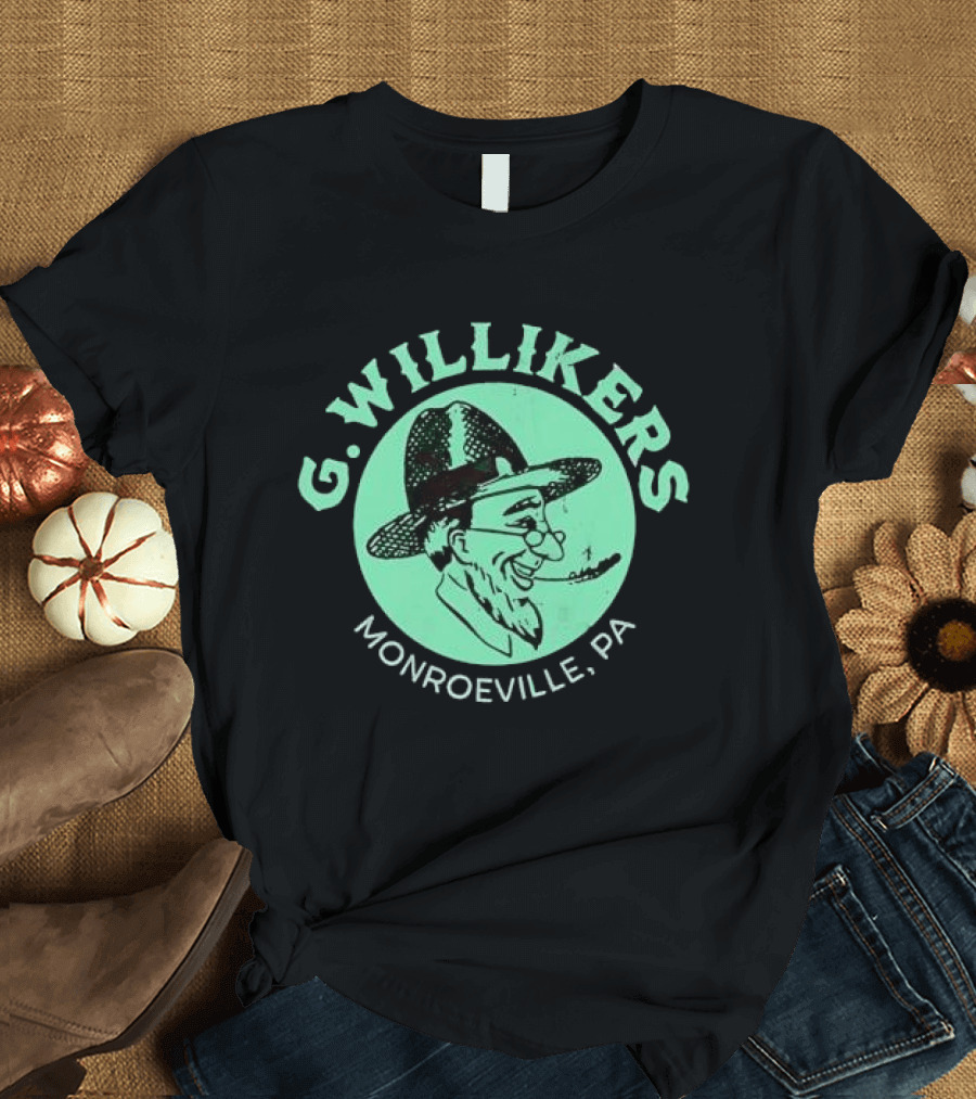 G. Willikers Monroeville PA Vintage Character Pipe Hat T-Shirt