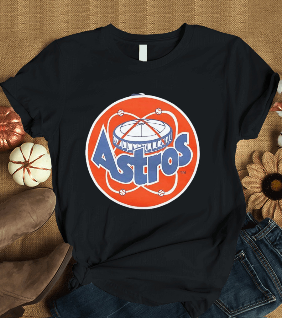Houston Astros Vintage Astrodome Baseball T-Shirt