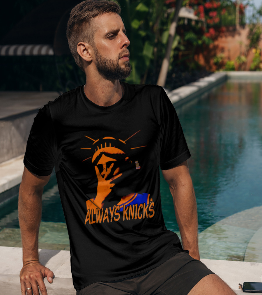 Always Knicks Statue Of Liberty Jalen Brunson New York Knicks NBA 2026 T-Shirt