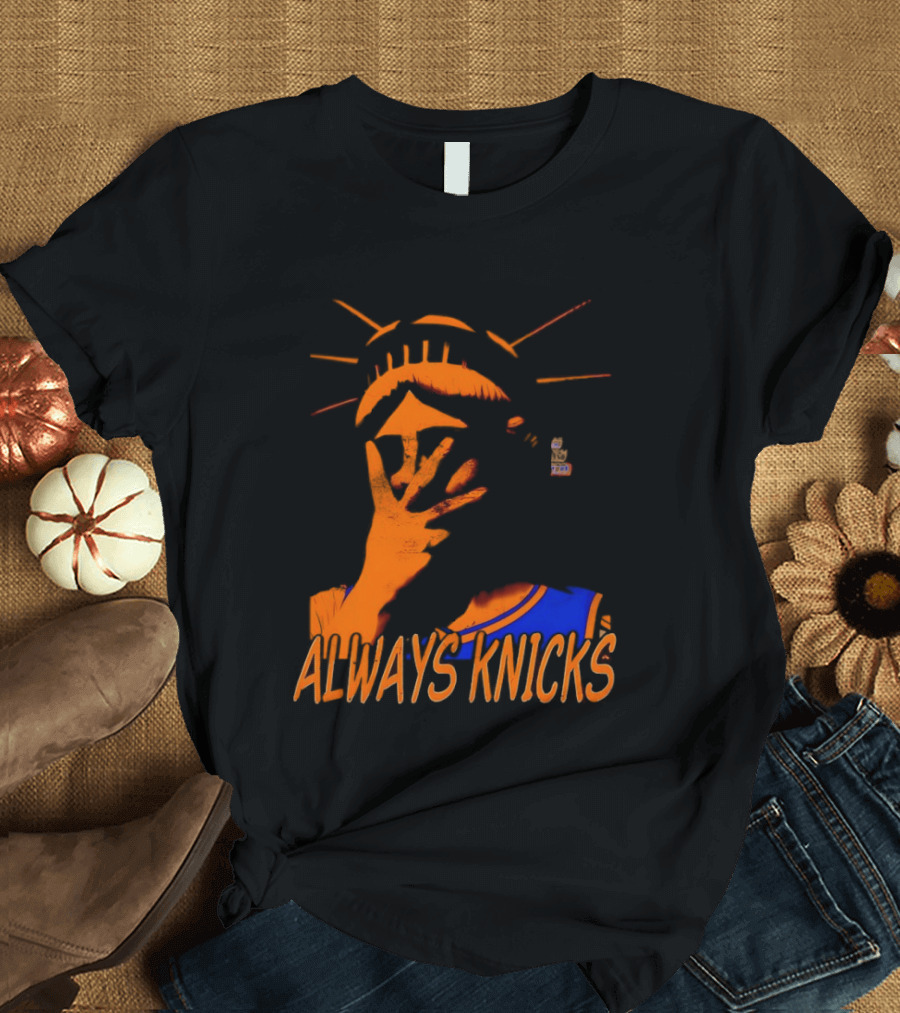 Always Knicks Statue Of Liberty Jalen Brunson New York Knicks NBA 2026 T-Shirt