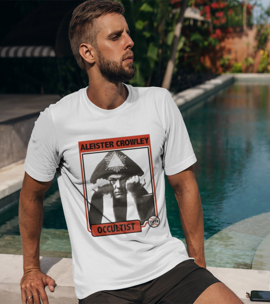 Aleister Crowley Occultist TSPTR Baseball Raglan T-Shirt