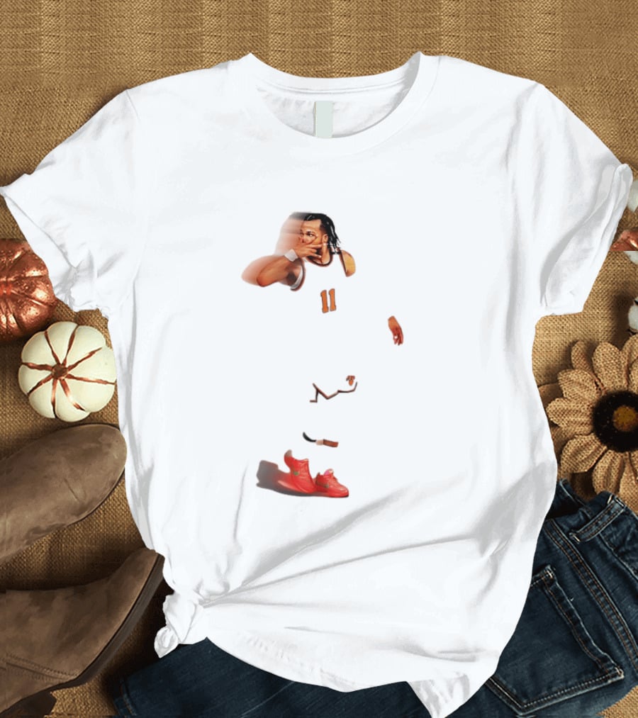 Jalen Brunson New York Knicks NBA Player Unique Distorted T-Shirt