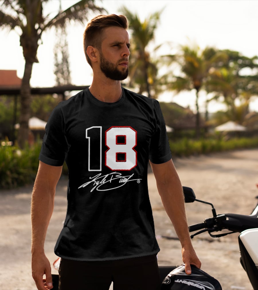 Denny Hamlin Kyle Busch 18 NASCAR Cup Series Racing Signature T-Shirt