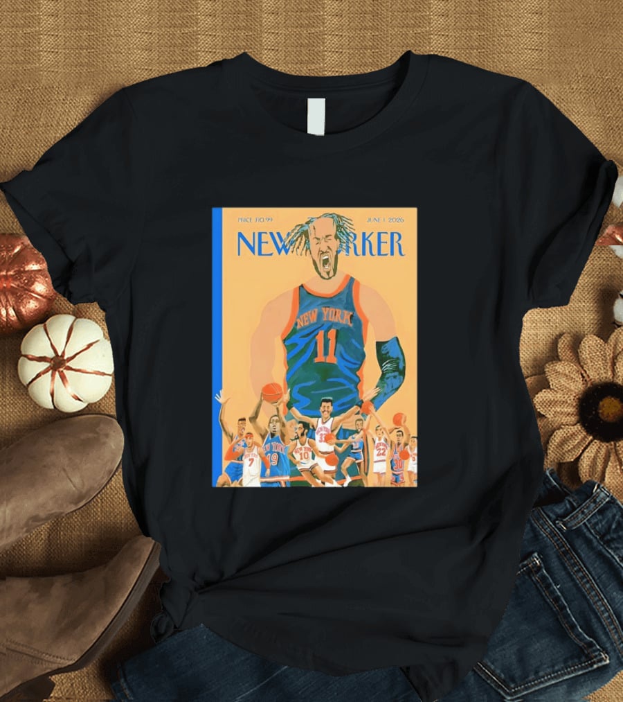 New York Knicks The New Yorker June 2026 Cover T-Shirt