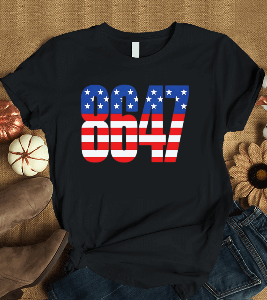 Patriotic American Flag 8647 Independence Day Stars And Stripes T-Shirt