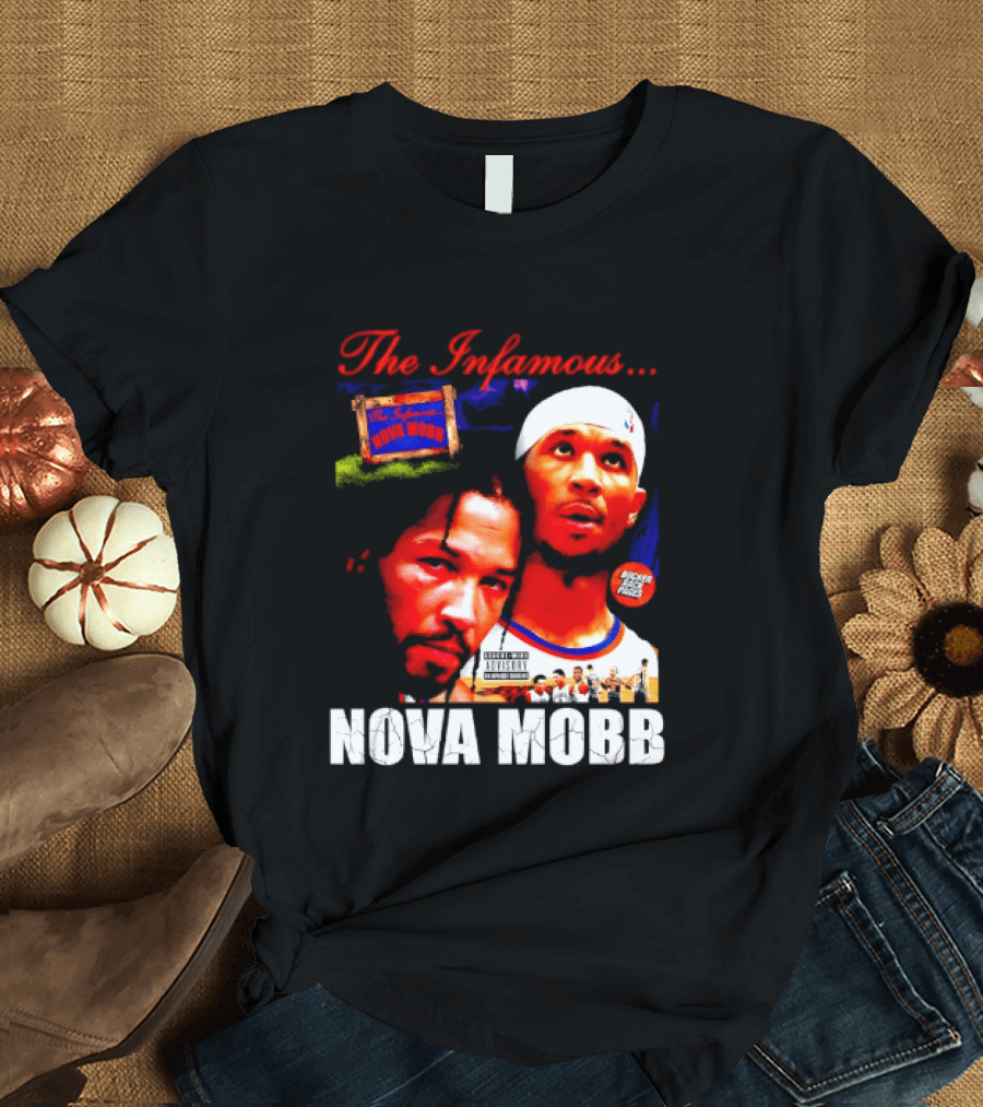 Josh Hart Jalen Brunson The Infamous Nova Mobb New York Knicks NBA 2026 T-Shirt