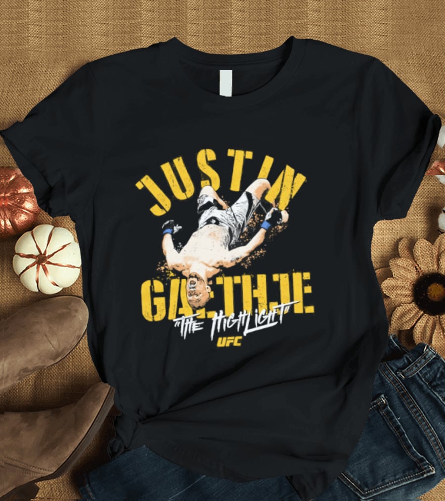 Justin Gaethje The Highlight Fighter Action Pose T-Shirt