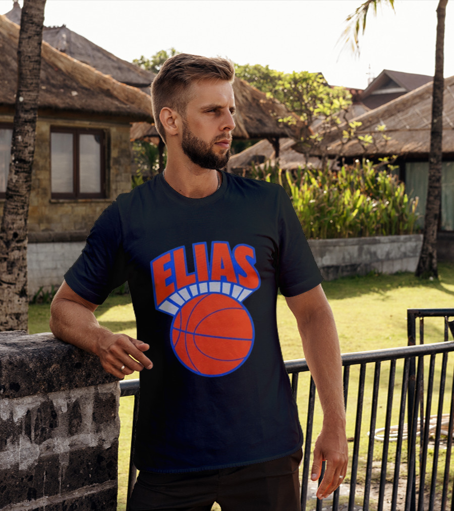 Elias Knickerbocker New York Knicks Basketball T-Shirt
