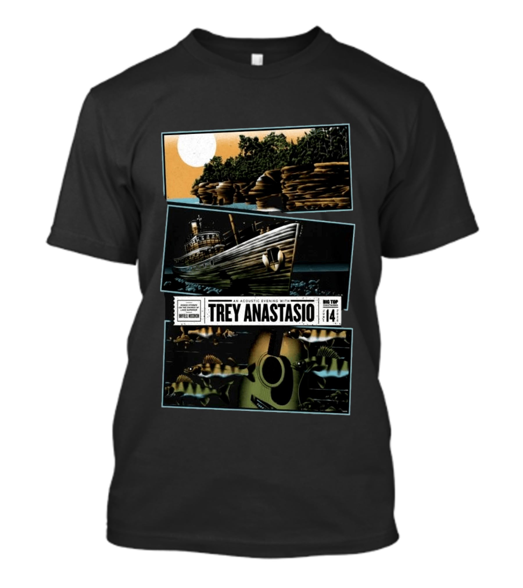 Trey Anastasio Acoustic Evening Lake Superior Big Top Chautauqua Bayfield Wisconsin June 14 2026 T-Shirt