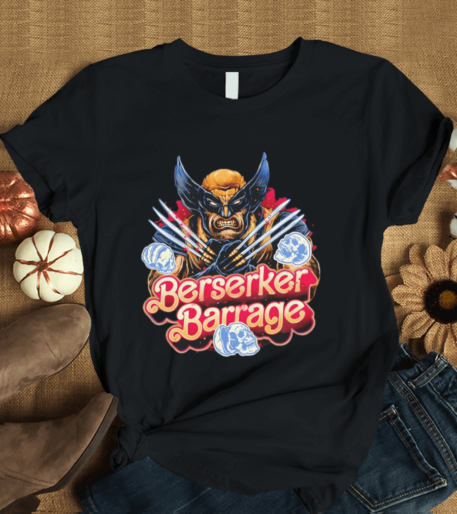 Berserker Barrage Wolverine Claw Attack Mode T-Shirt
