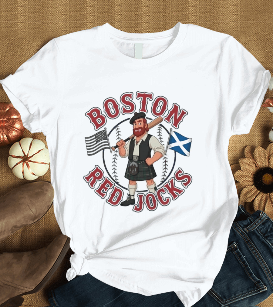 Boston Red Sox Scottish Heritage Baseball T-Shirt