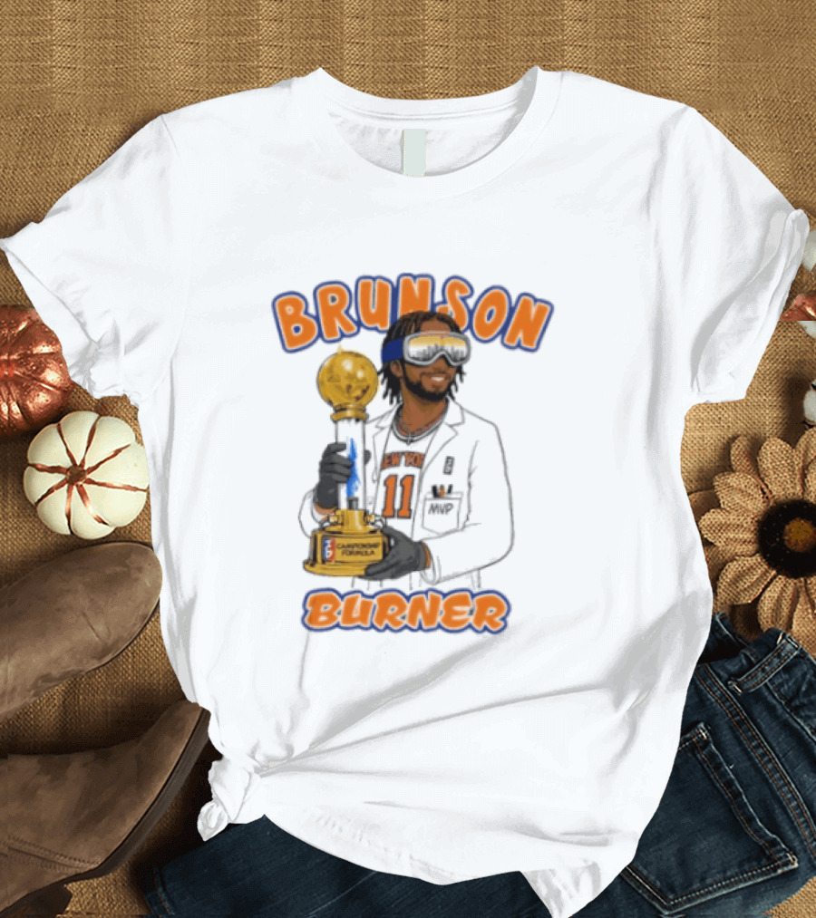Brunson Burner Jalen Brunson New York Knicks Championship Formula T-Shirt