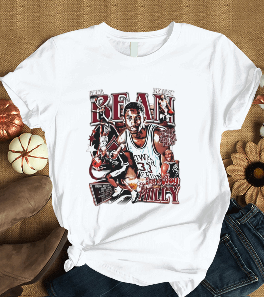 Kobe Bryant Bean Lower Merion High School Just A Boy From Philly 33 Jersey Basketball Legends T-Shirt