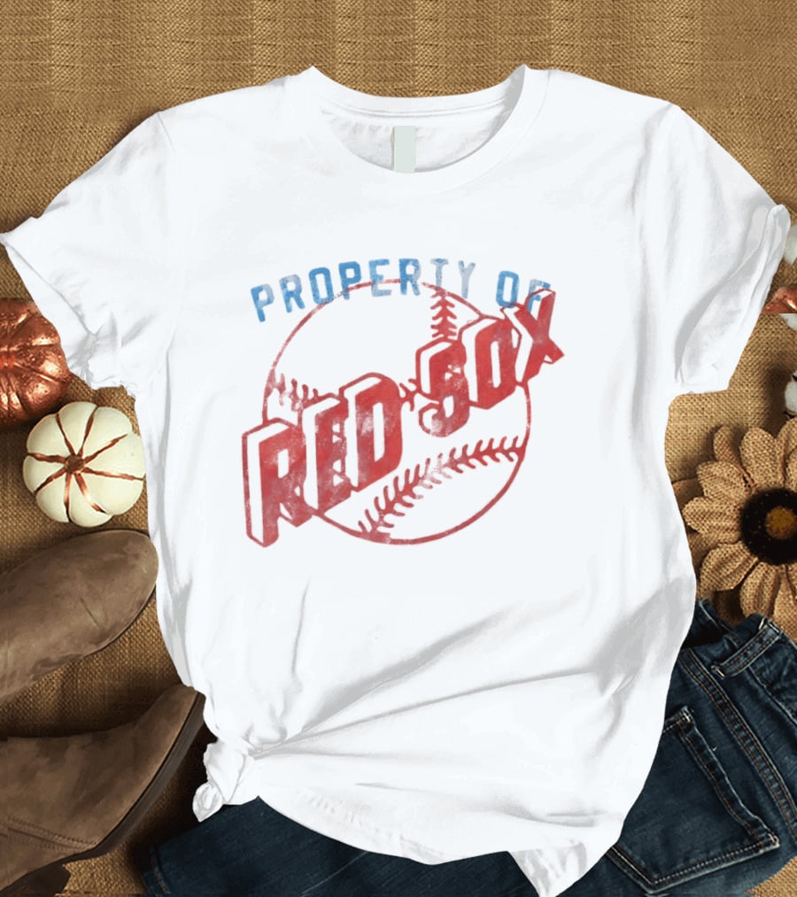Property Of Boston Red Sox Cooperstown Baseball Classic Red Sox XXL T-Shirt