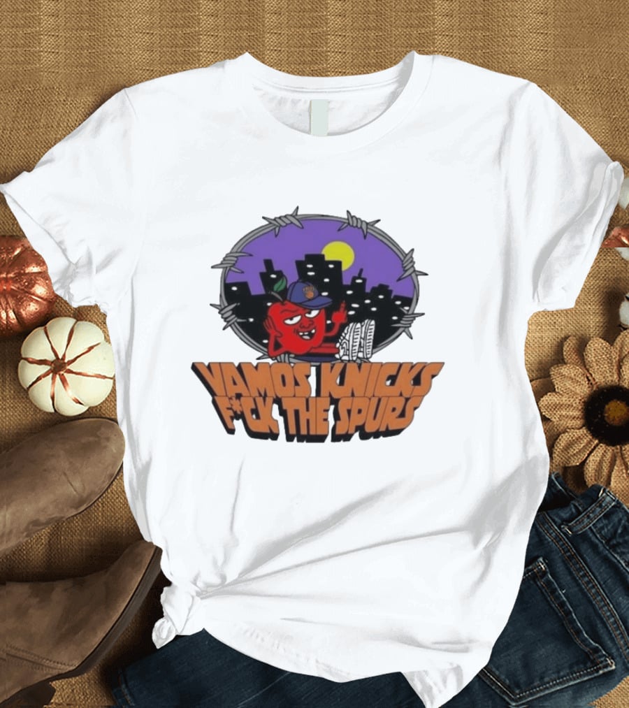 Vamos Knicks F*ck The Spurs New York City Basketball Fan T-Shirt