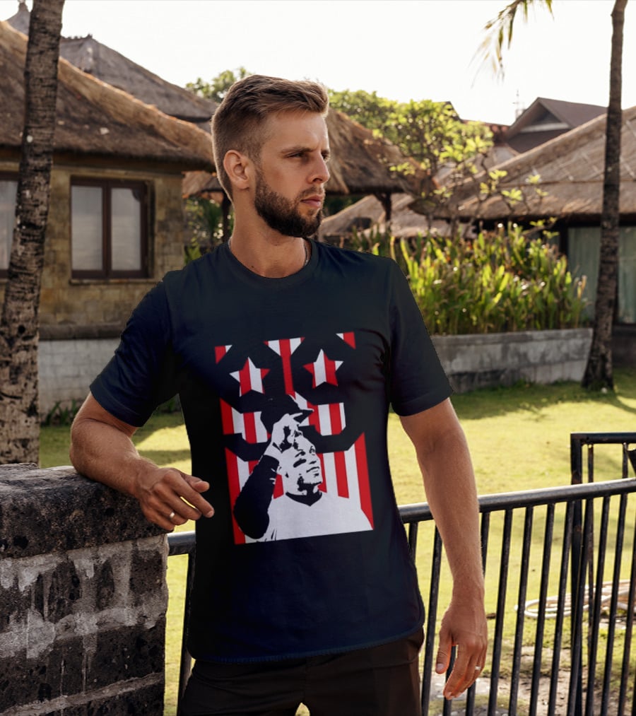Aaron Judge 99 New York Yankees Stars Stripes Flag Yankee Stadium Hero T-Shirt