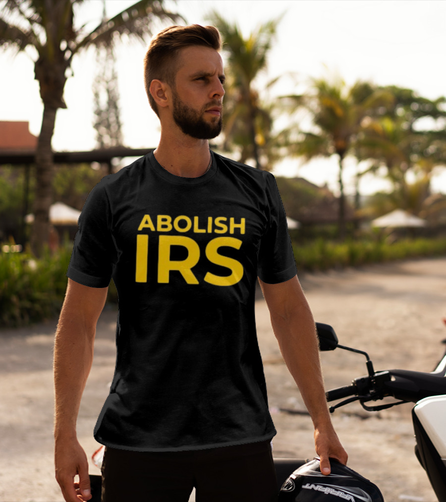 Abolish IRS Bold Yellow T-Shirt