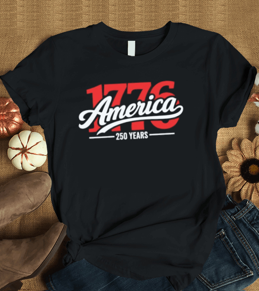America 1776 250 Years Chicago Cubs Baseball T-Shirt