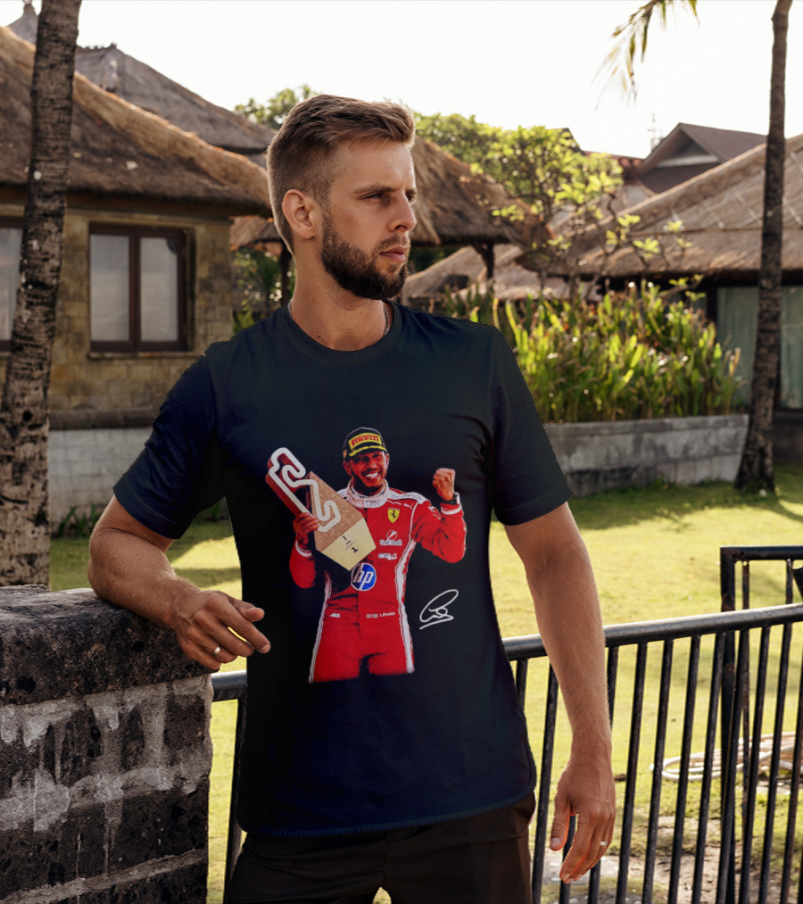 Lewis Hamilton Ferrari Racing Champion Pirelli Winner Remember Who You Are T-Shirt