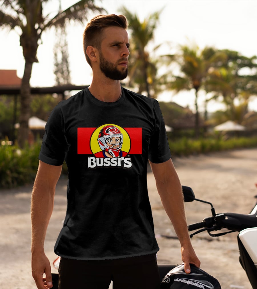Brandon Bussi Carolina Hurricanes Goalie NHL Hockey 2026 T-Shirt