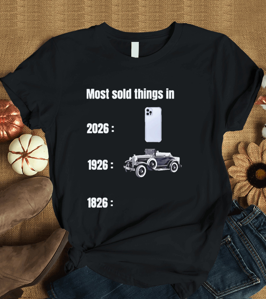 Most Sold Things 2026 IPhone 1926 Car 1826 T-Shirt