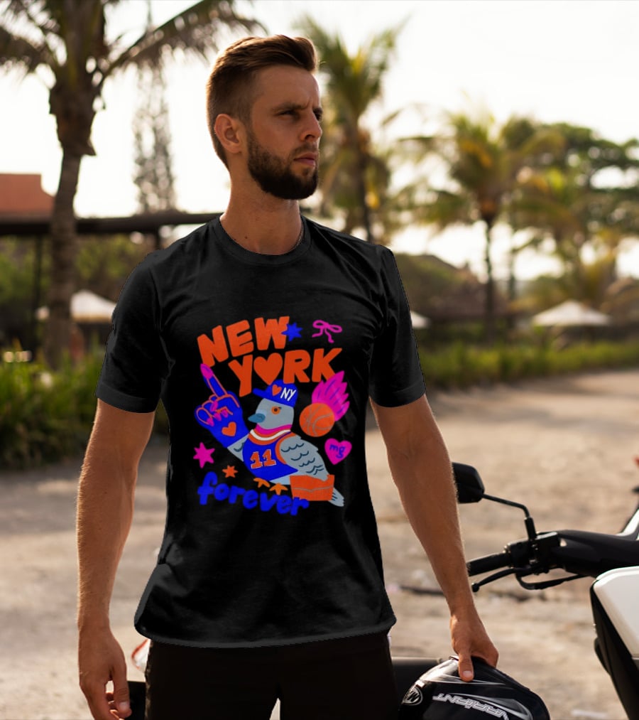 New York Knicks Jalen Brunson Pigeon Love Forever T-Shirt