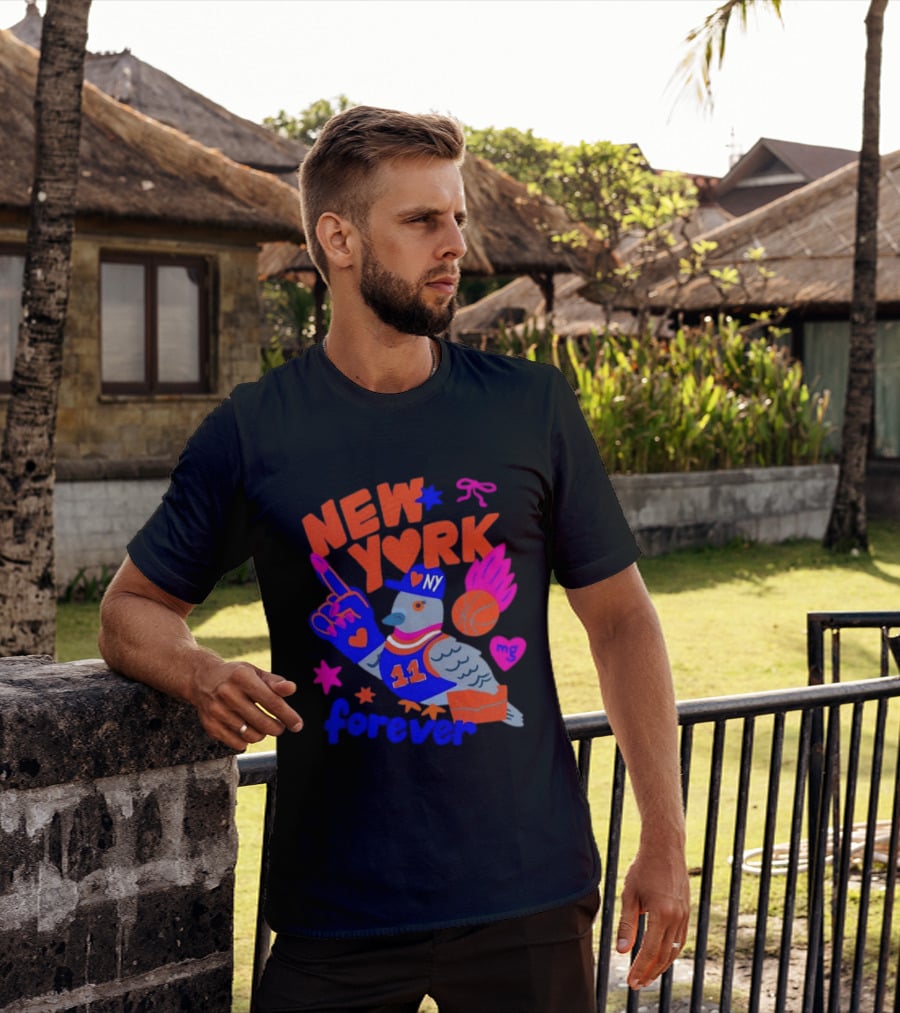 New York Knicks Jalen Brunson Pigeon Love Forever T-Shirt